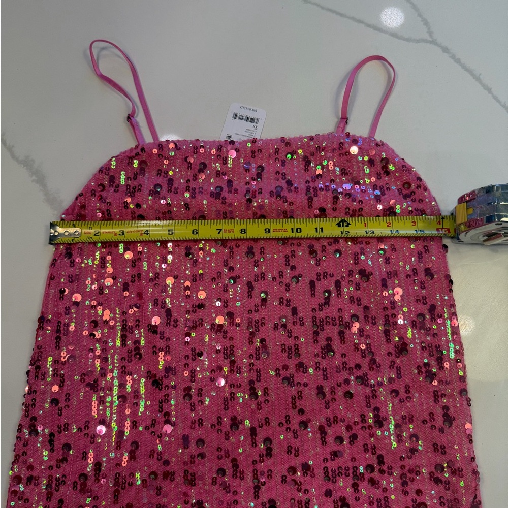 Free People pink sequin slip dress - Picture 4 of 4